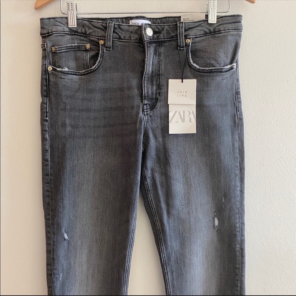 NWT Zara Skinny Gray Jeans Size 12